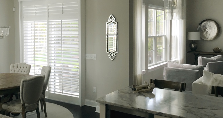 Destin kitchen sliding door shutters